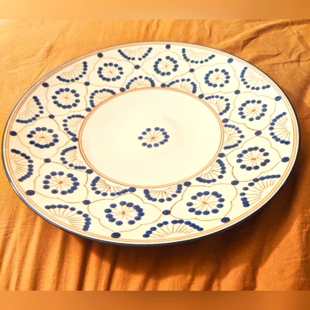 OOP Mid Century Modern Thomas O'Brien Porcelain 14 1/4" Serving Platter Exc Con